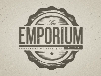 Emporium Pies Rustic Brown Star