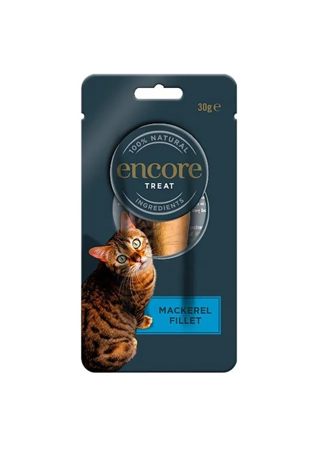 Encore Treat Mackerel Fillet Cat Food Blue Gold Natural