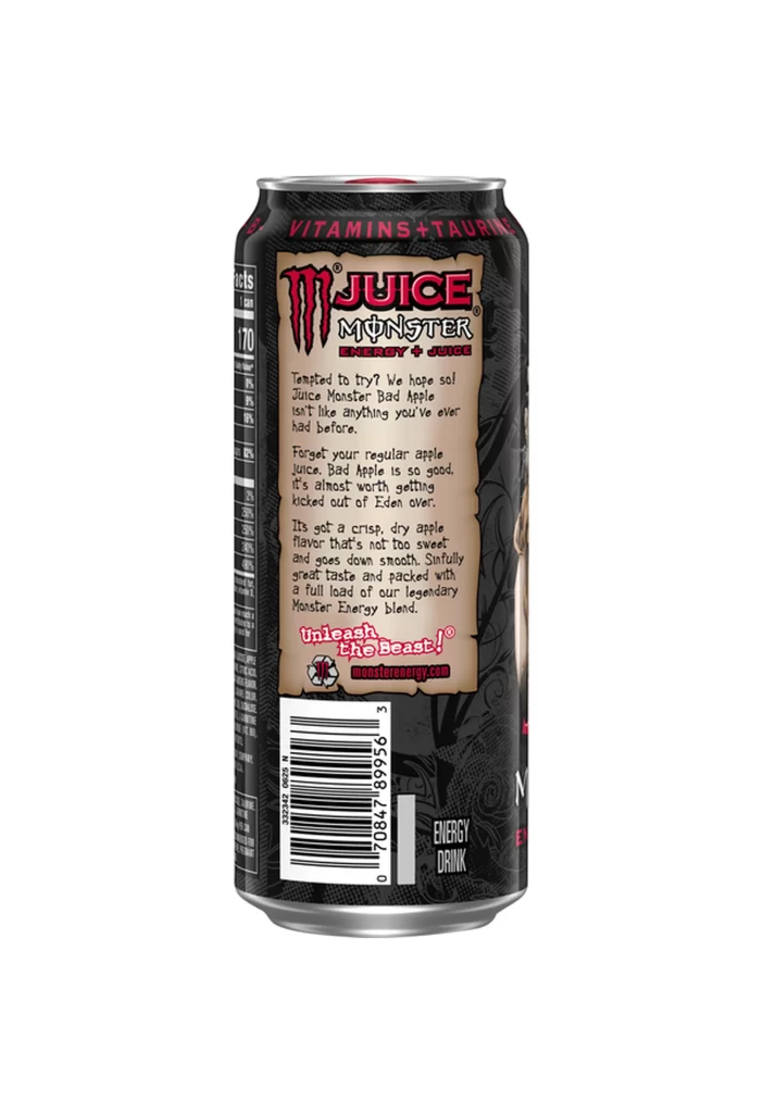Energy Drink Monster Energy Bad Apple Beverage Can