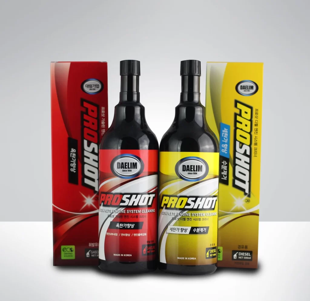 Engine Cleaner Bottle Red Yellow Black Minimalist Design
