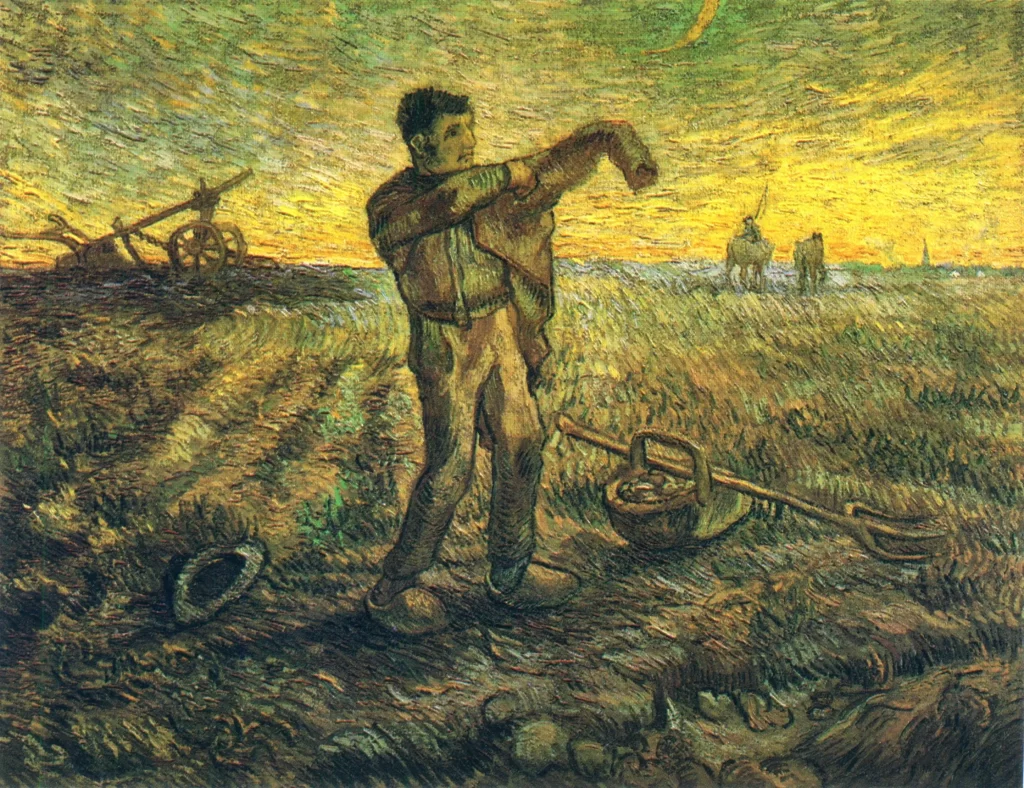 Evening The End of the Day Van Gogh