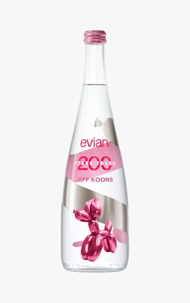 Evian Bottle Art Koons BalloonDog