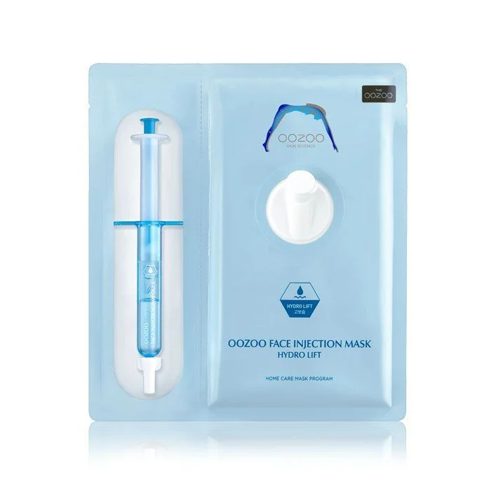 Face Mask Injection Serum Blue White Modern Design