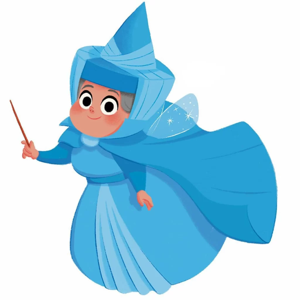 Fairy Magic Blue Wand Costume Eleonore Pelluau