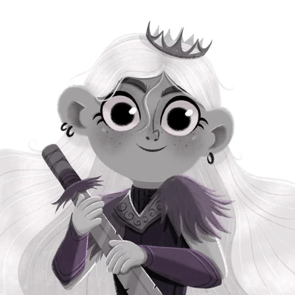 Fantasy Character Crown Sword Eleonore Pelluau