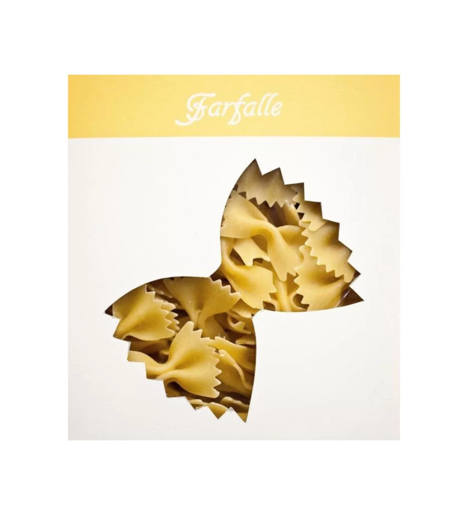 Farfalle Pasta Yellow White Elegant