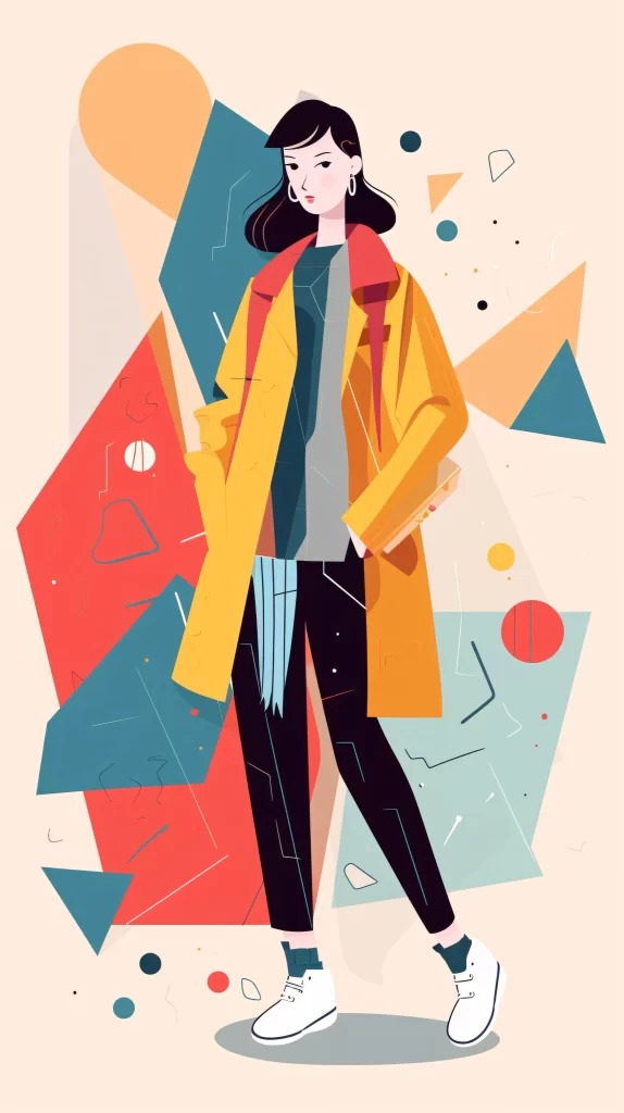 Fashion Designer Yellow Red Black Abstract Modern