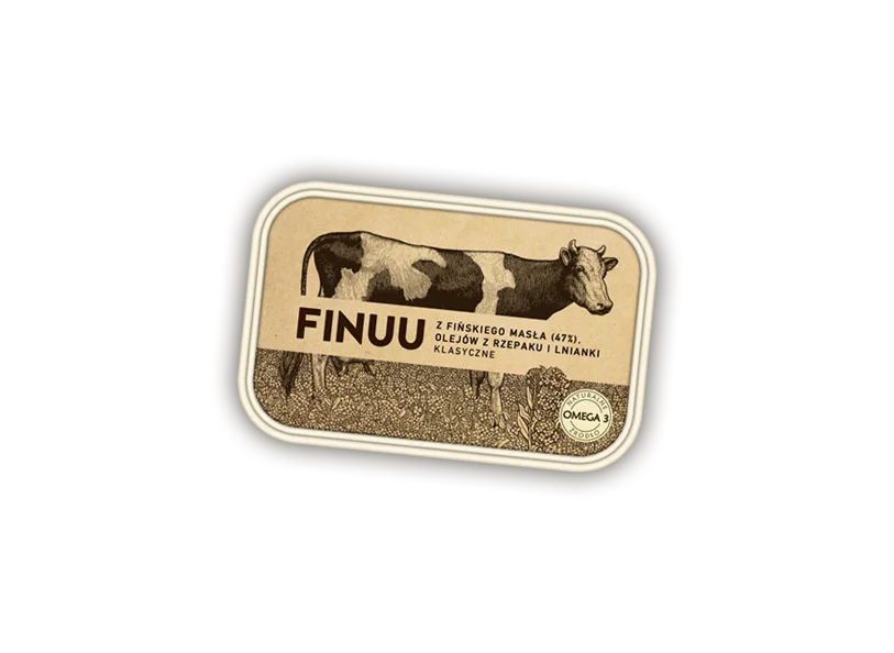 Finnish Butter Cow Illustration Omega3