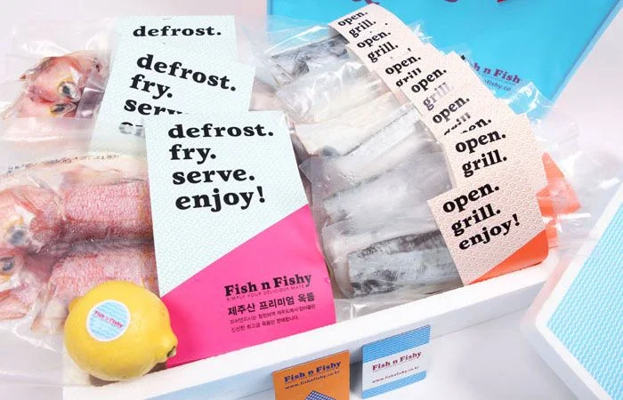 Fish n Fishy Colorful Typography Frozen Fish
