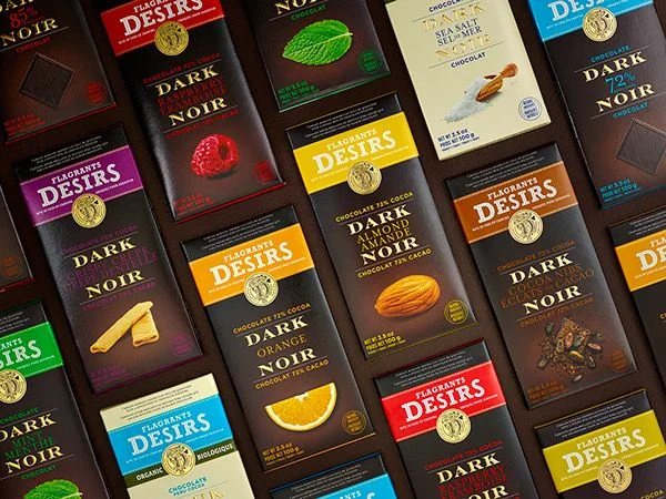 Flavorful Desires Chocolate Dark Almond Orange Mint Raspberry Sea Salt