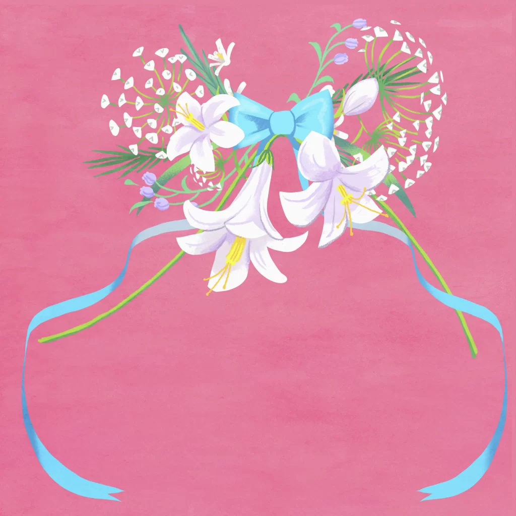 Floral Arrangement Ribbon Bouquet
