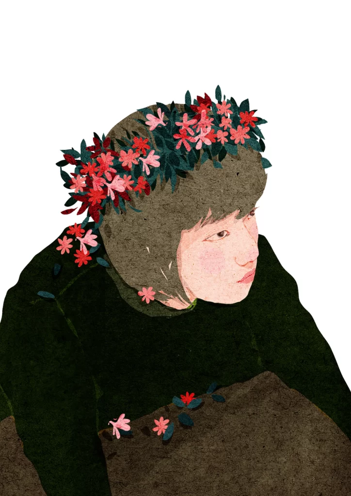 Floral Crown Green Garment Nature Artistic Representation