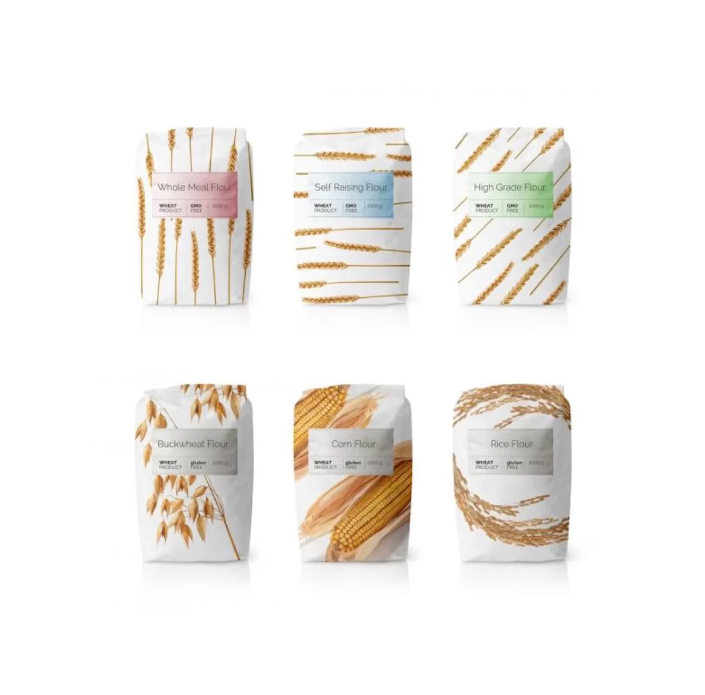 Flour Wheat Modern Illustration
