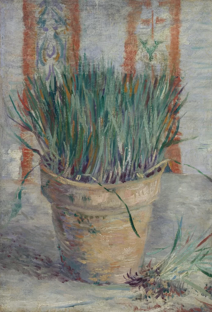 Flowerpot with Chives Van Gogh