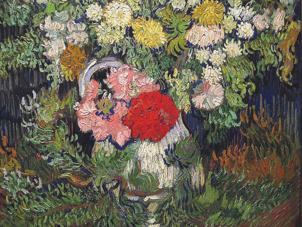 Flowers in a Vase Van Gogh