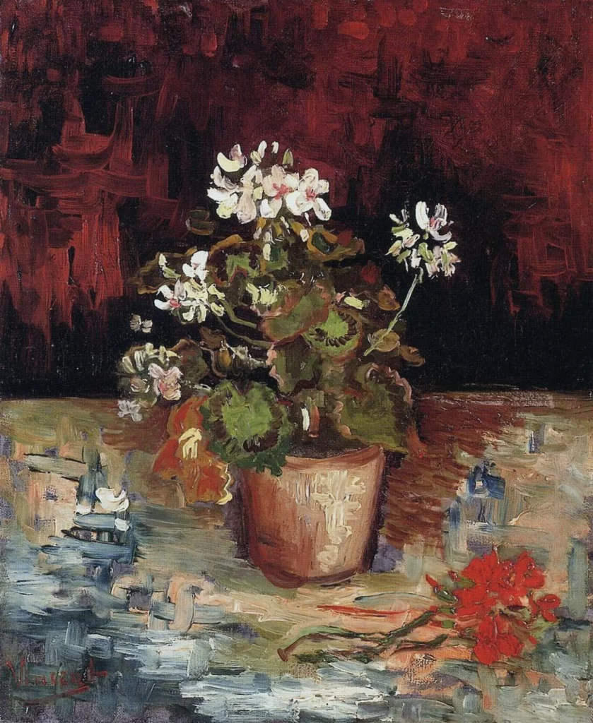 Geranium in a Flowerpot Van Gogh
