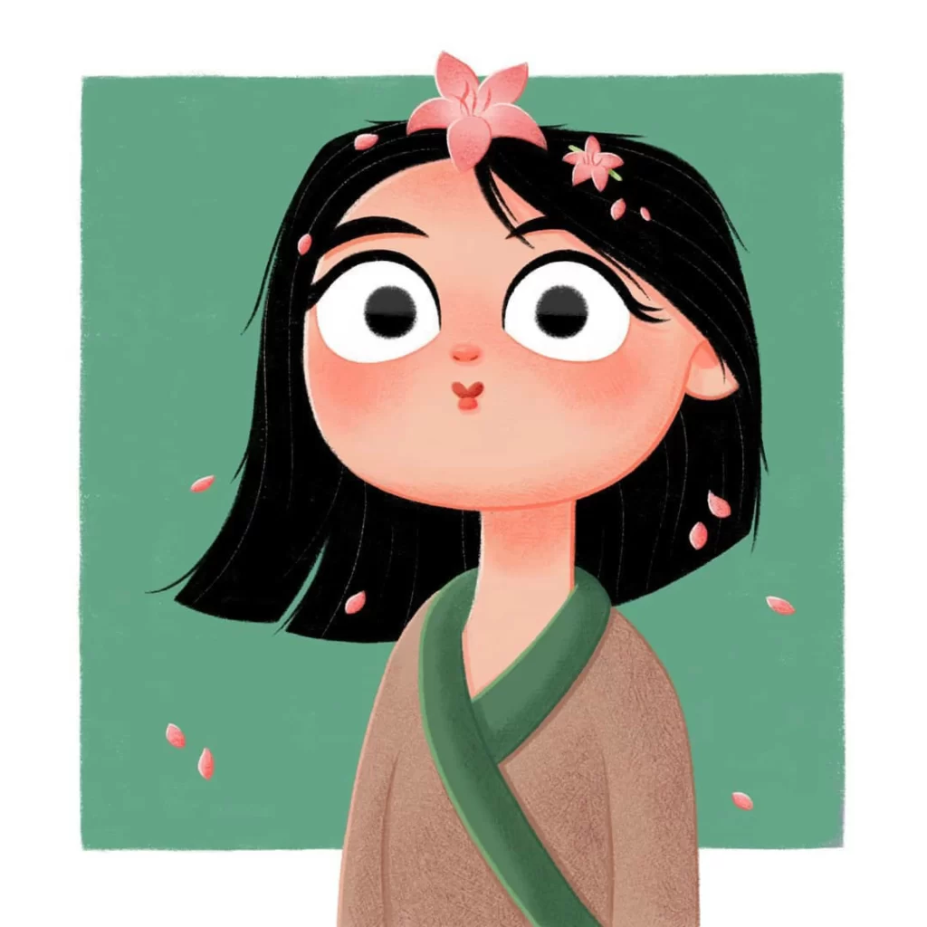 Girl Flowers Hair Traditional Outfit Eleonore Pelluau