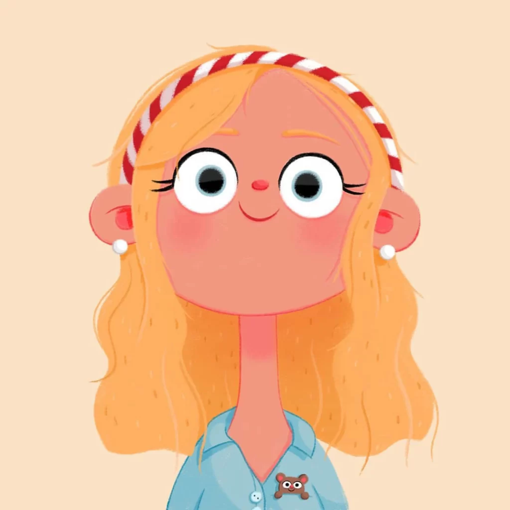 Girl Headband Earrings Shirt Bear Eleonore Pelluau