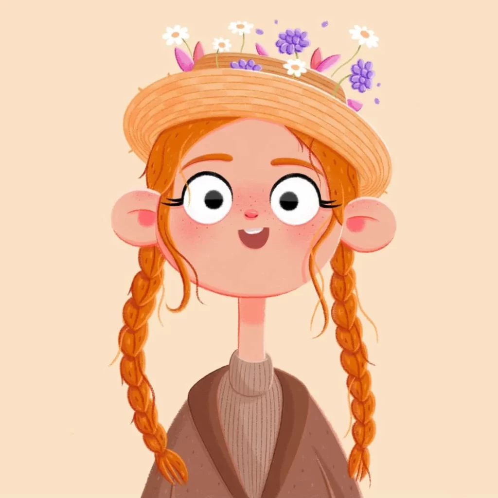 Girl Straw Hat Flowers Braids Eleonore Pelluau