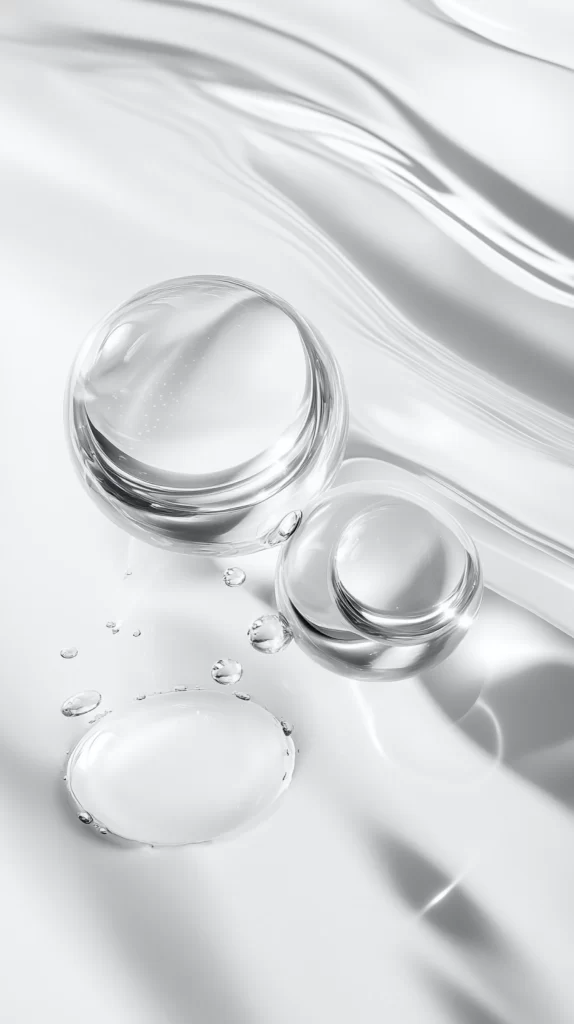 Glass Spheres Reflections Water Drops