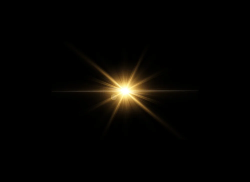 Glowing Starburst Light Rays Effect