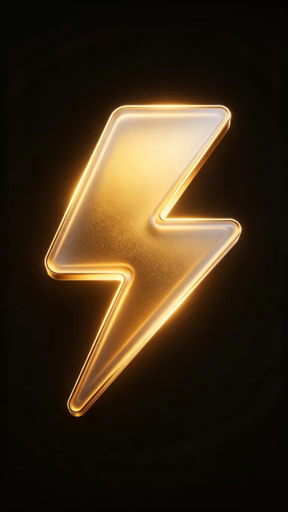 Gold Lightning Bolt