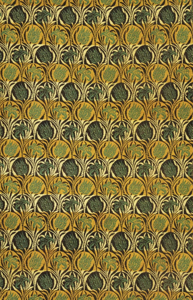 Gold Peony Vine Sage Green Leaves William Morris