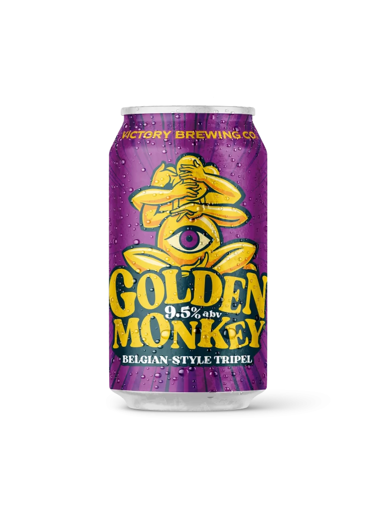 Golden Monkey Beer Can Label