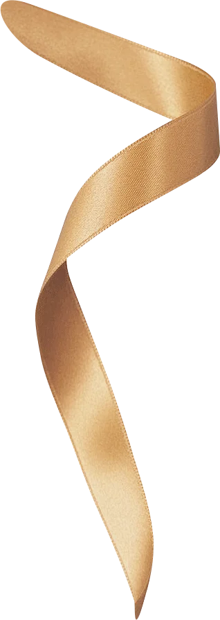 Golden Ribbon Curling Diagonal Pattern