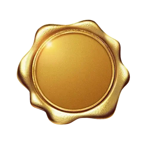 Golden Wax Seal Emblem
