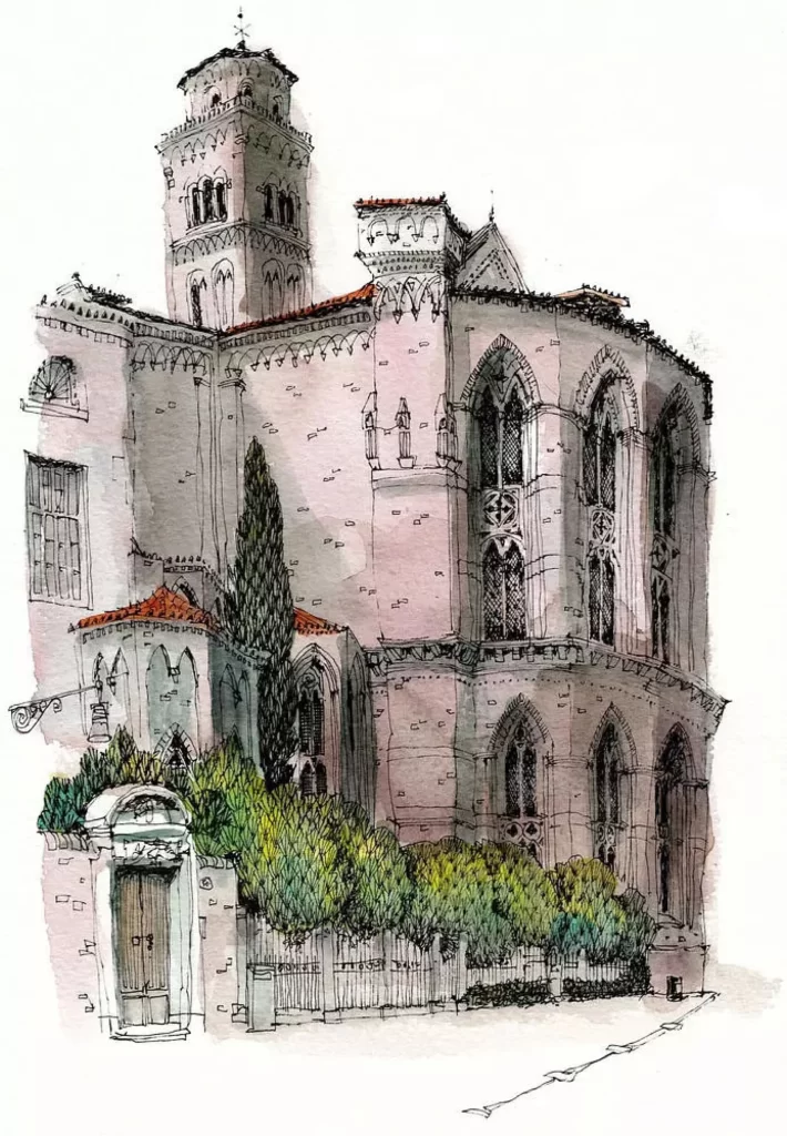 Gothic Architecture Church Tower Windows