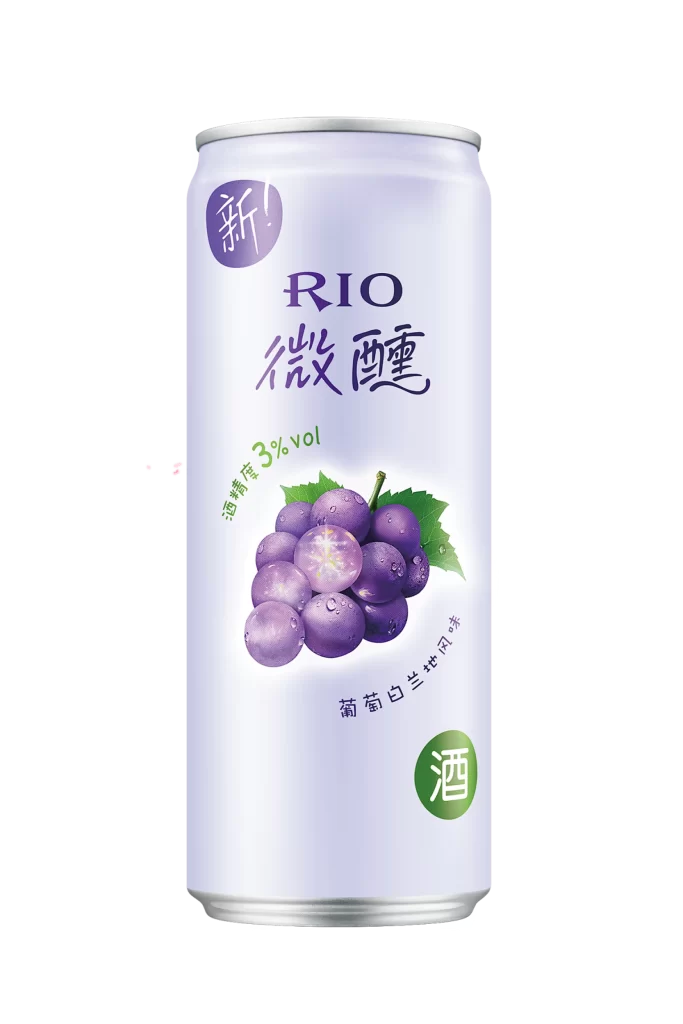 Grape Beverage Alcohol Can RIO