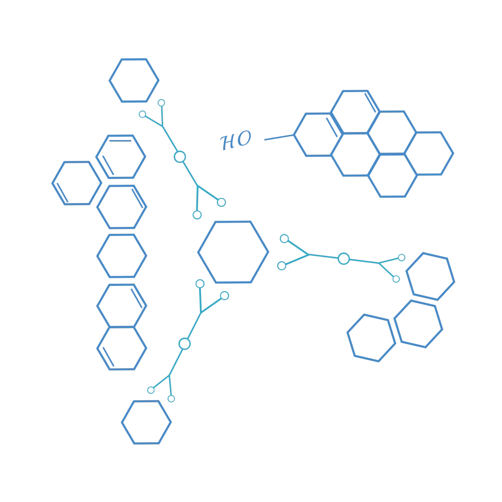 Graphene Hexagonal Hydrogen Atoms Structure