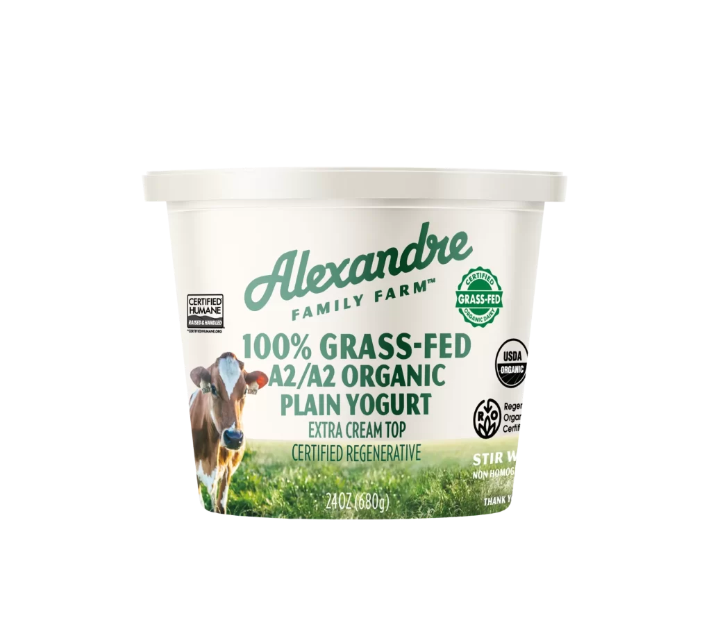 Grass-Fed Yogurt Organic A2A2 Cream Top