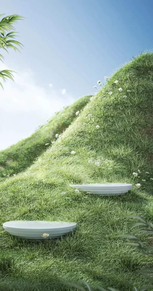 Grass Hill Platforms Nature