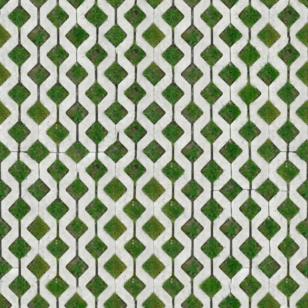 Grass Pattern Concrete Design