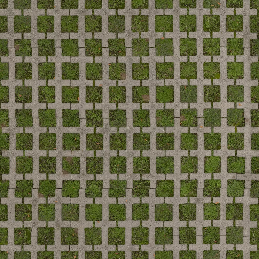 Grass Pavers Pattern Nature