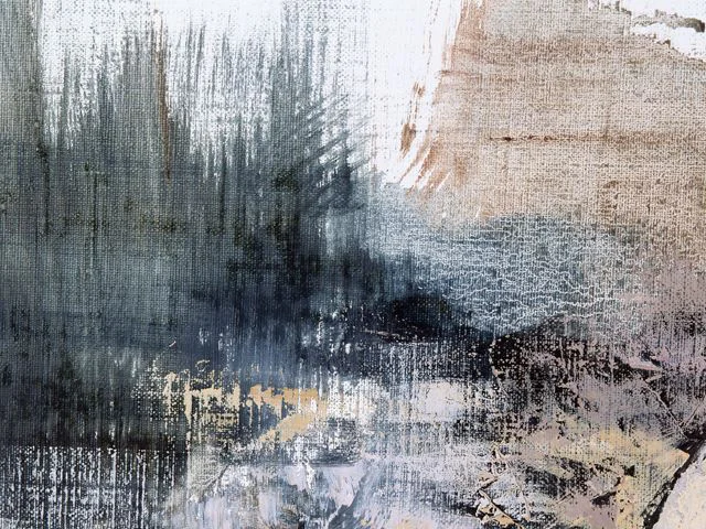 Gray Black White Texture Impasto Brushstrokes Palette Knife