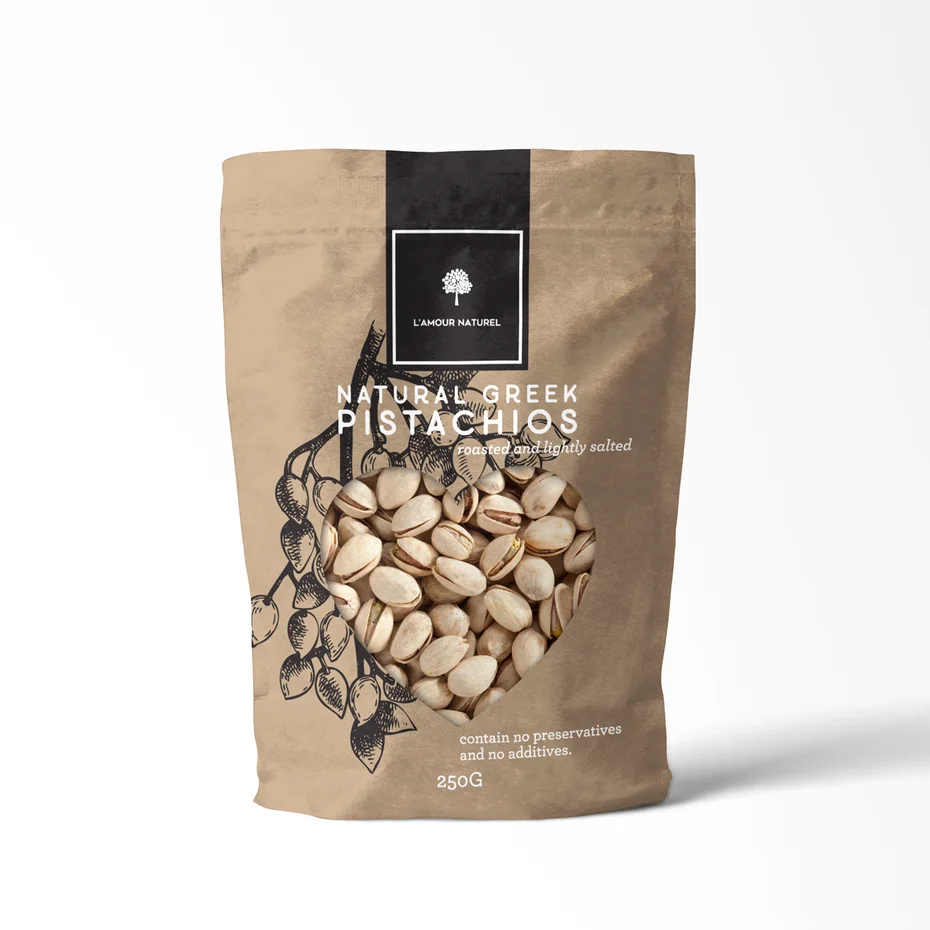 Greek Pistachios Snack Brown Simple Illustration Natural