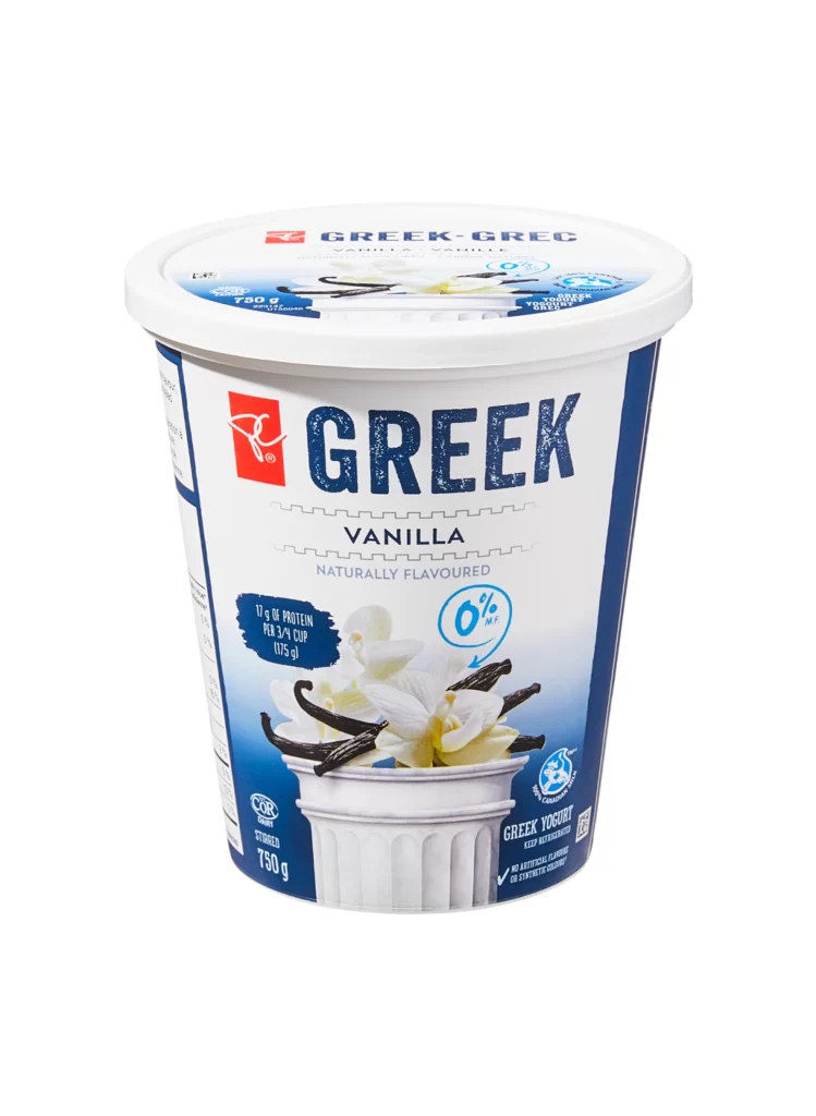Greek Yogurt Vanilla Protein Nutrition