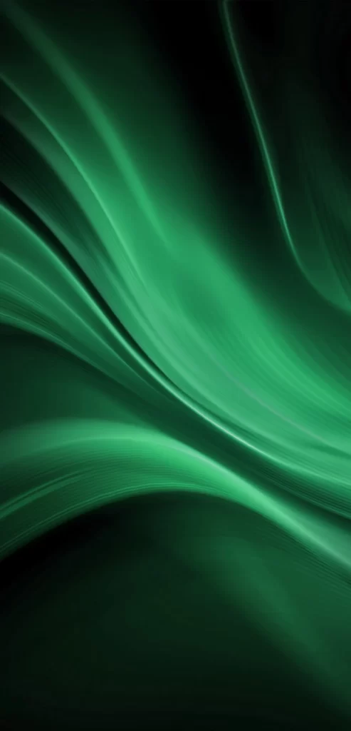 Green Abstract Flowing Lines