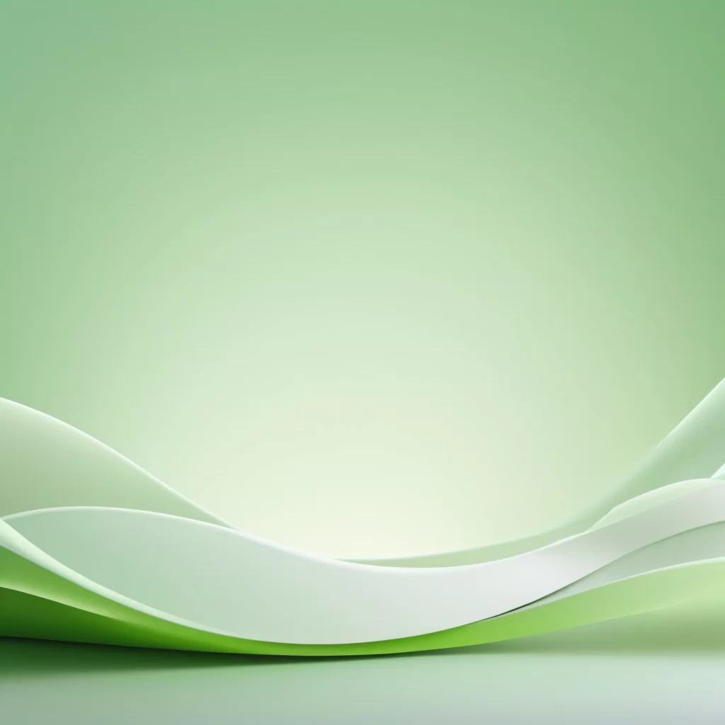 Green Abstract Waves Soft Light