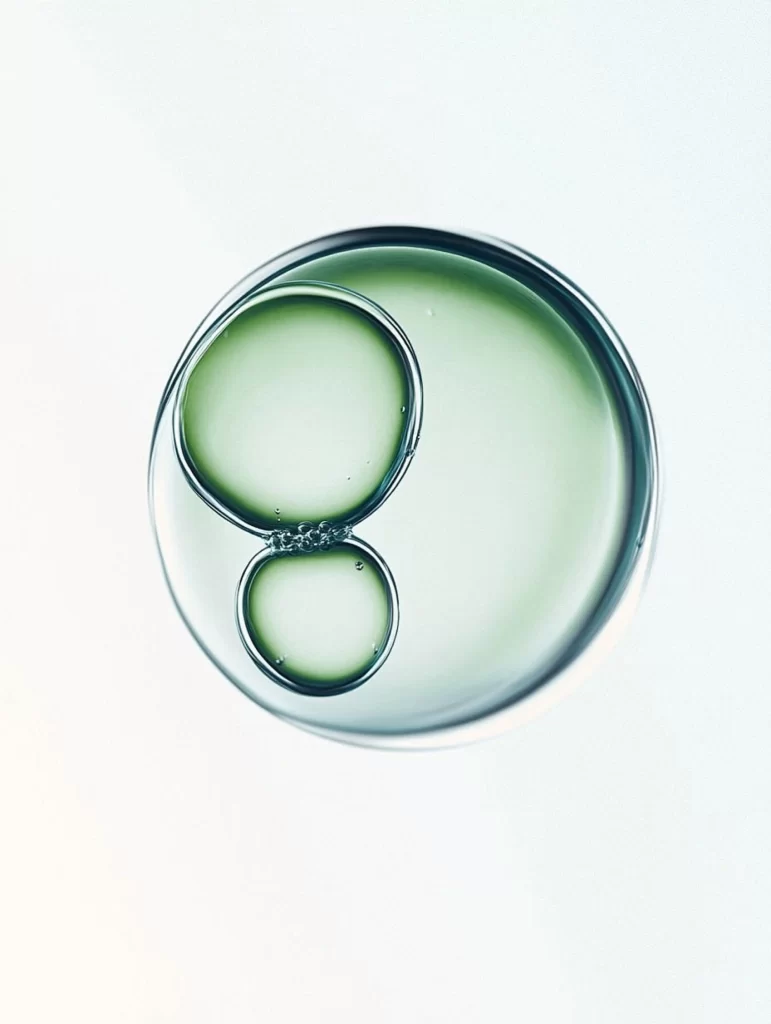 Green Liquid Bubbles