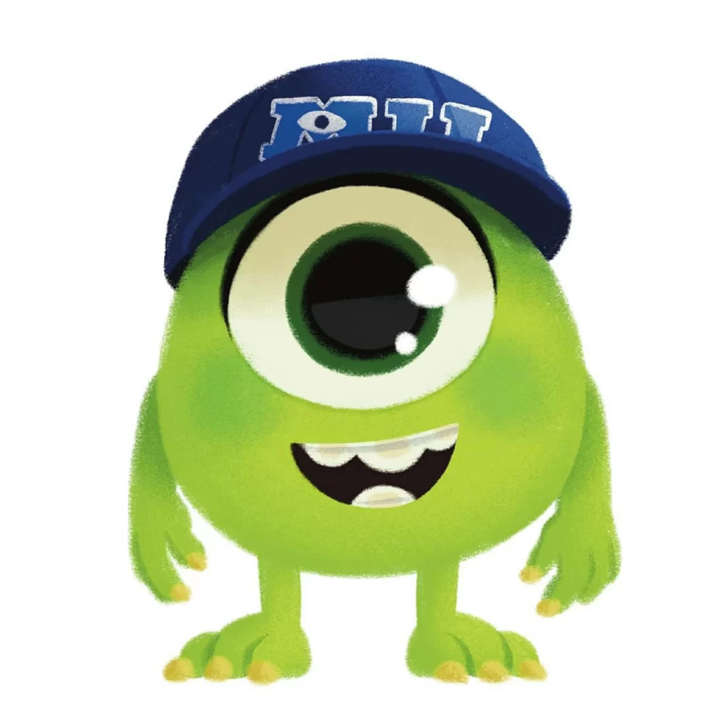 Green Monster MIT Hat Cartoon Character Eleonore Pelluau
