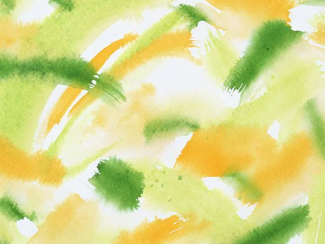 Green Yellow Orange Brushstrokes Oil Painting Texture Soft Mood