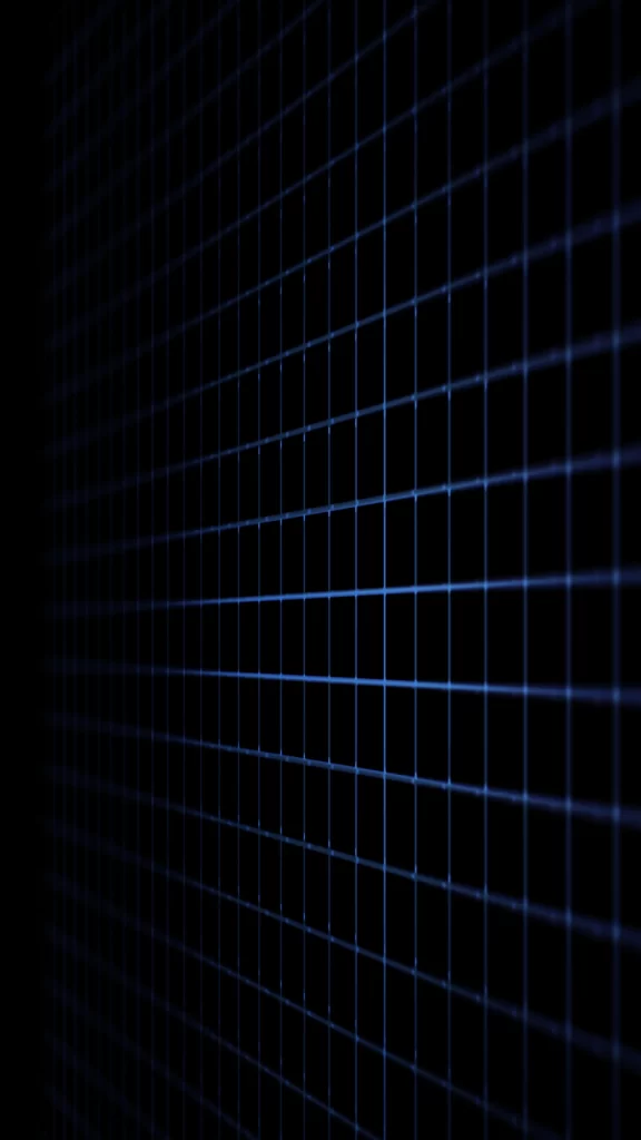 Grid Pattern Blue Lines Dark Background