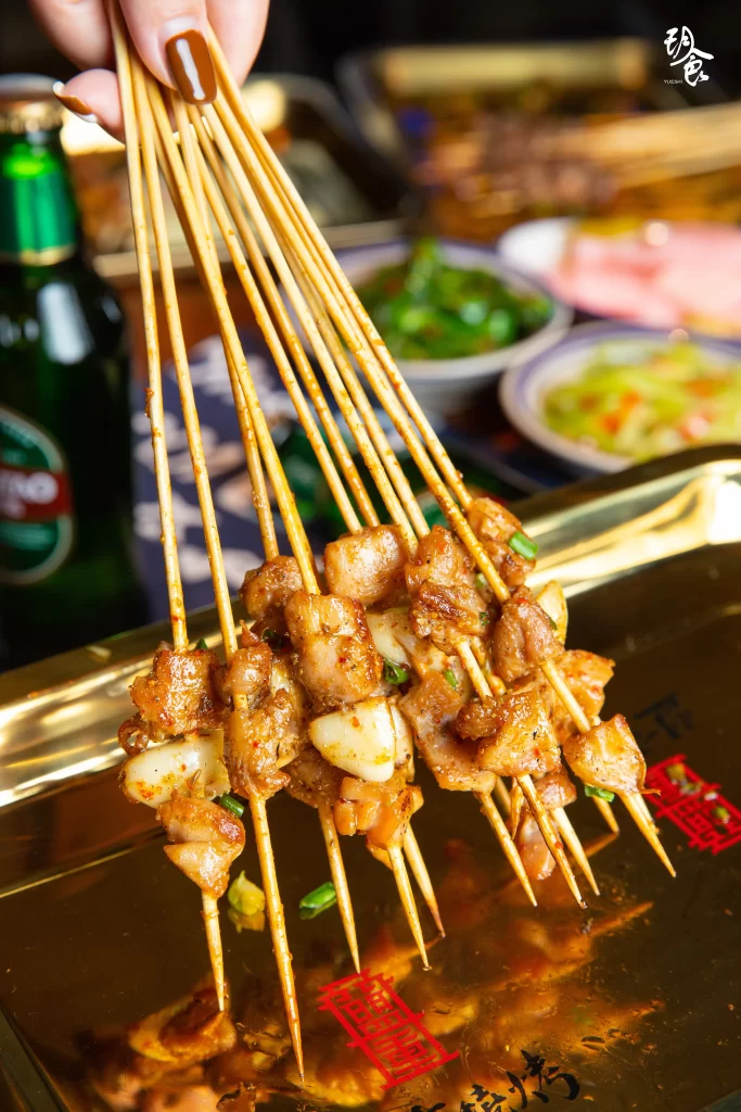 Grilled Chicken Skewers Garlic Herb Golden Brown