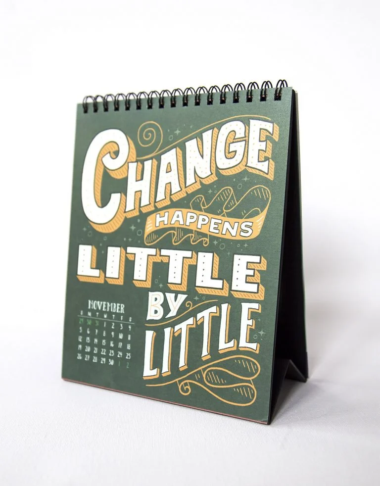 Handwritten Rounded Whimsical Yellow Green Typography Design