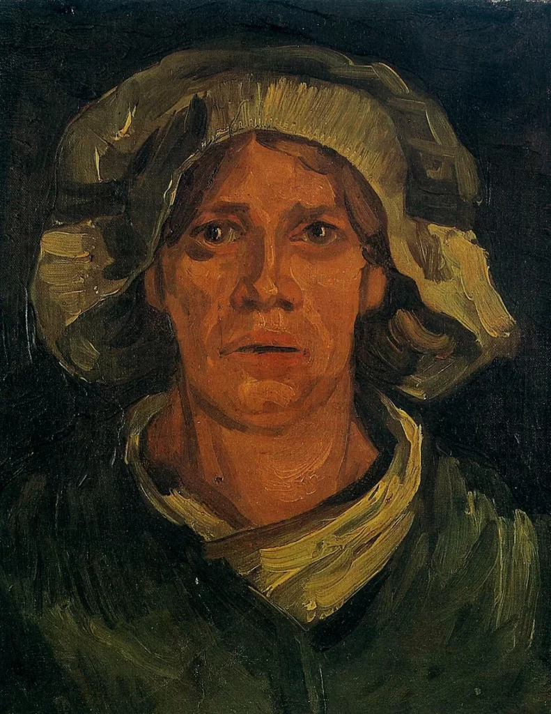 Head of a Peasant Woman With white Cap Van Gogh