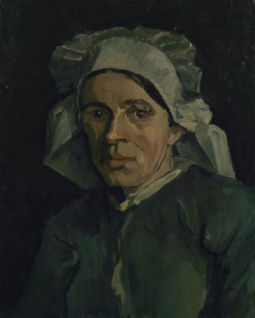 Head of a Peasant Woman with White Hood Van Gogh